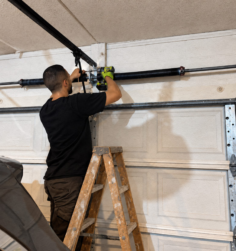 Garage door repair technician