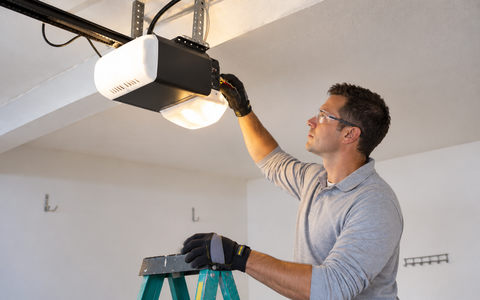 Garage door opener adjustment