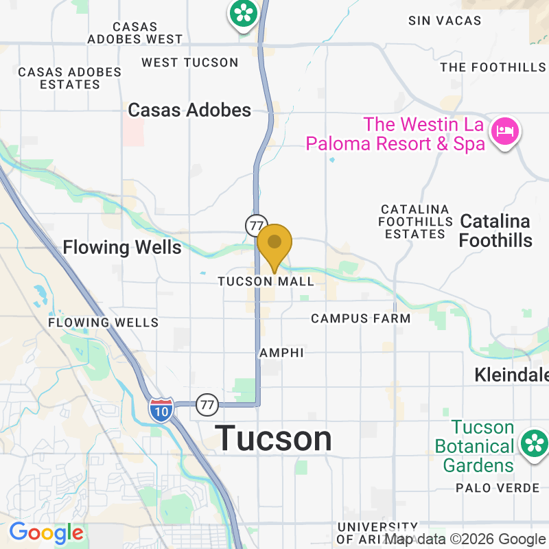 Map showing location of Glendale Garage Door Service, 5830 W Thunderbird Rd Ste 281, Glendale, AZ 85306