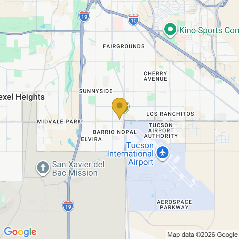 Map showing location of Monkey Garage Door Company LLC, Serves Tucson