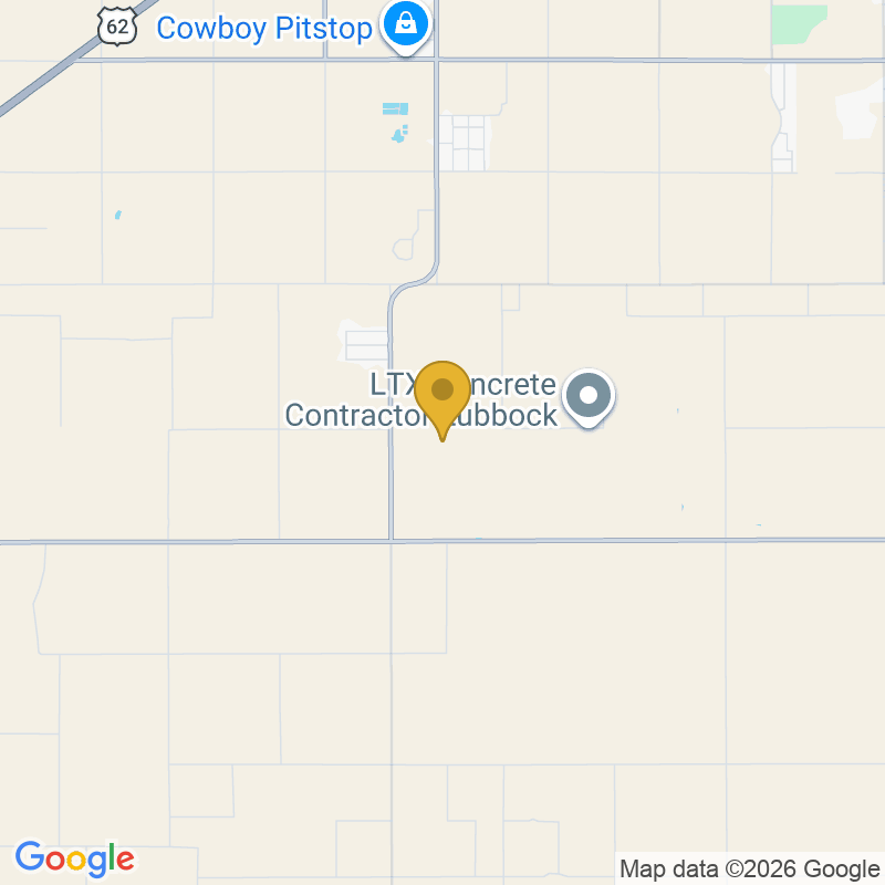 Map showing location of Raider Garage Doors, Serves Lubbock