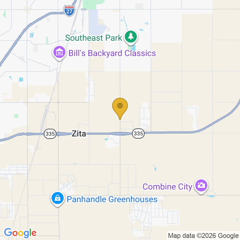 Map showing location of Integrity Overhead Door, 8242 S Osage St, Amarillo, TX 79118