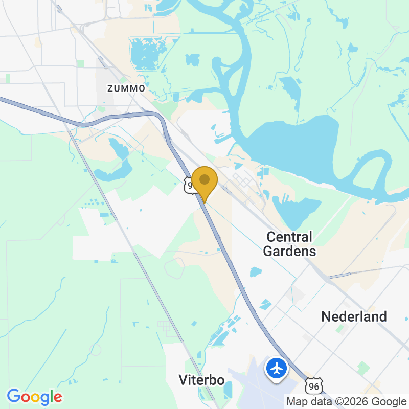 Map showing location of Masters Garage Door Services, 4823 US-69 Ste 1, Beaumont, TX 77705