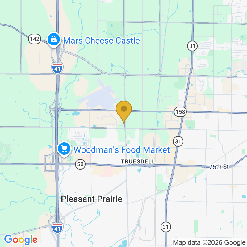 Map showing location of M & L Garage Door Service, 8910 58th Pl Suite 900, Kenosha, WI 53144