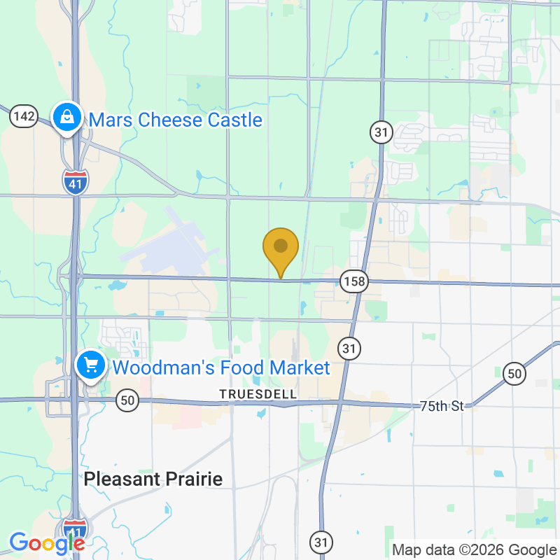 Map showing location of Interstate Garage Door & Service, Serves Kenosha