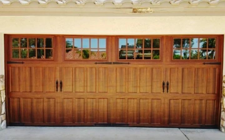 Elite Garage Doors & Gates wooden garage door.