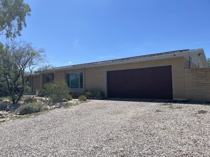Garage door installation on a home