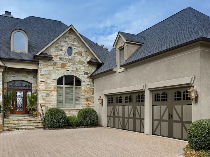 Action Doors elegant custom garage doors.