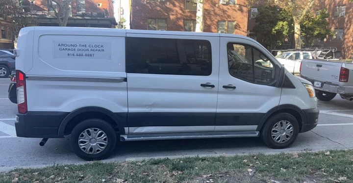 Around The Clock Garage Door Repair service van.