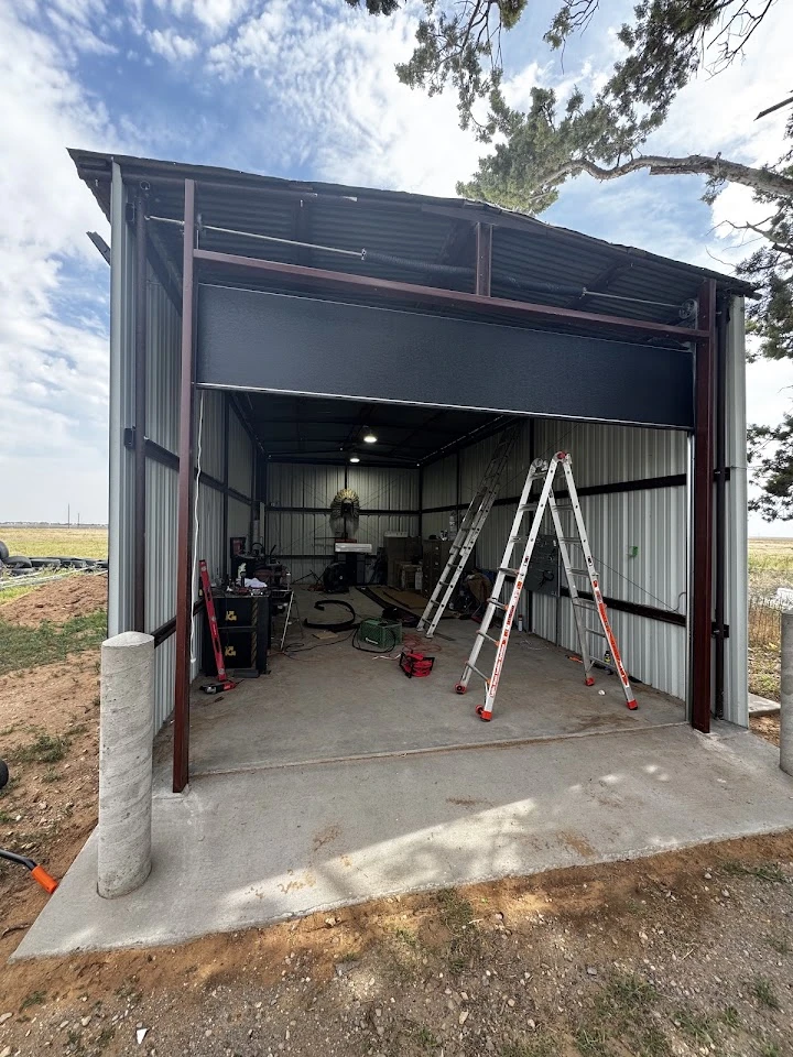 CMB Garage Doors installation in progress.