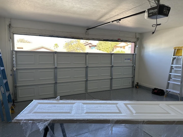 Garage door installation by Discount Door Service.