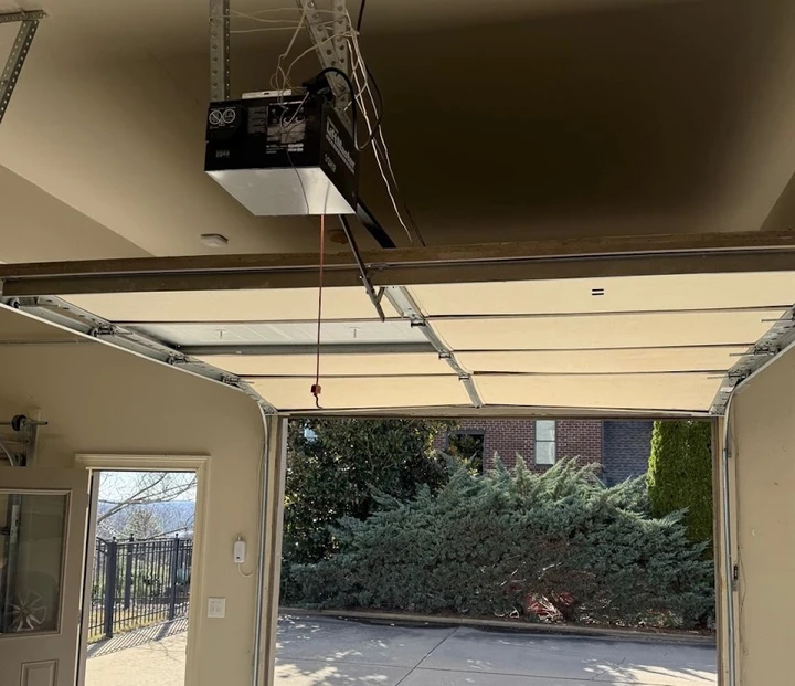 Garage door opener installation by Ace Garage Doors.