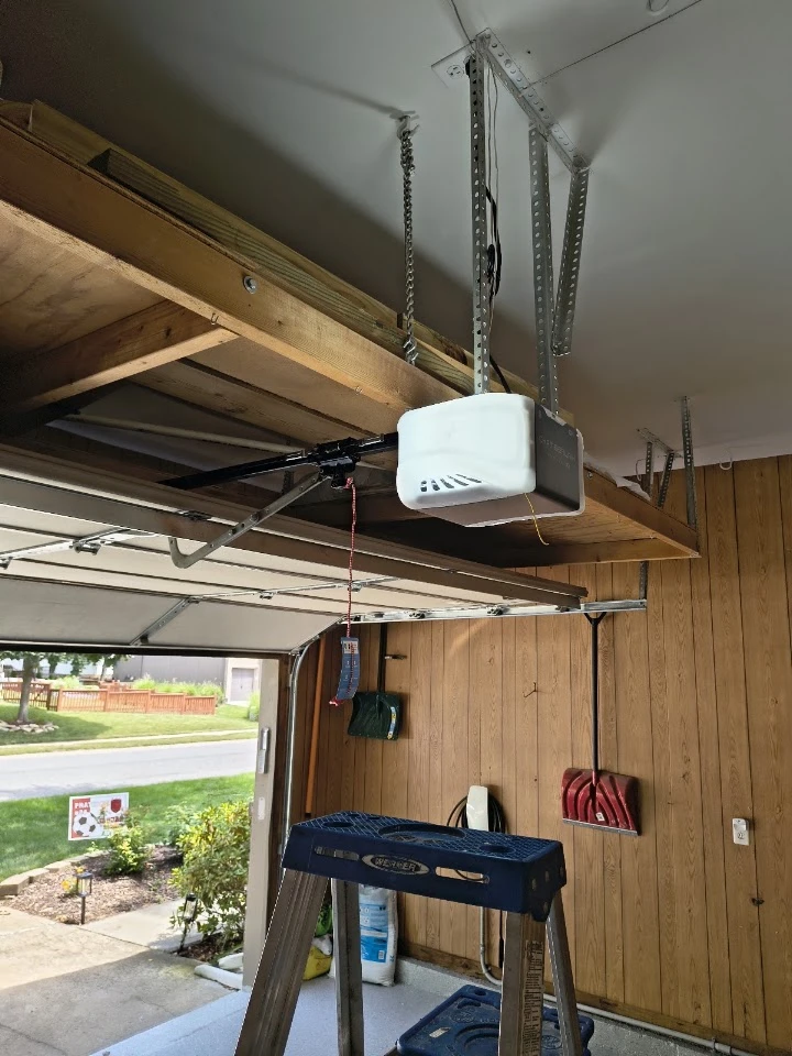 Garage door opener installation by JV Garage Door.