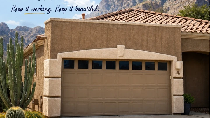 Garage door services by Discount Door Service.