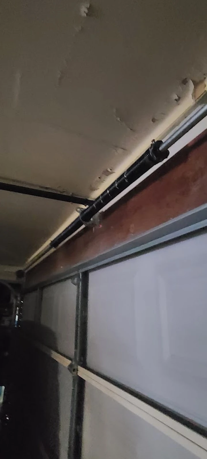 Garage door torsion spring system.