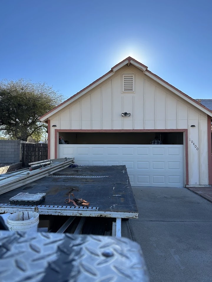 New garage door installation by Budget Garage Doors.