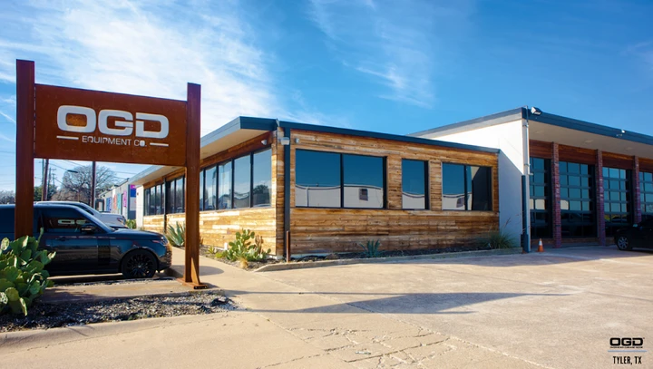 OGD Equipment Co. building exterior in Tyler, TX.