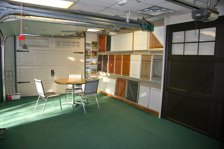 Overhead Door Company showroom display.