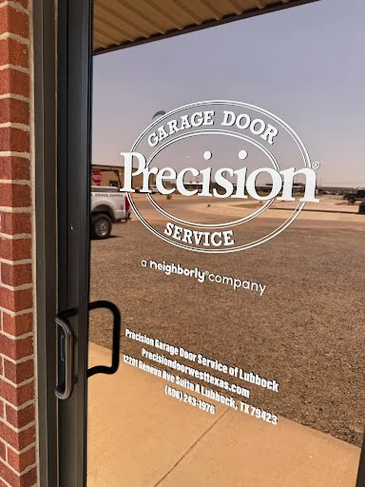 Precision Garage Door Service of Lubbock storefront.