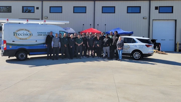 Precision Garage Door Service team photo.