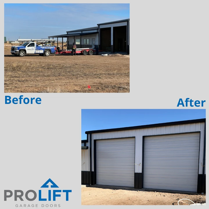 ProLift Garage Doors installed two new bay doors.