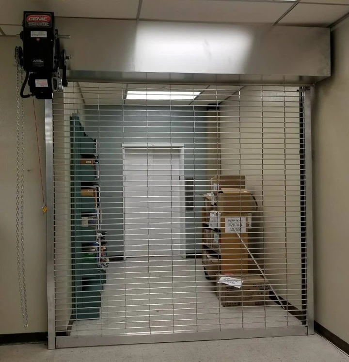 Security roll-up gate installed by Triple A.
