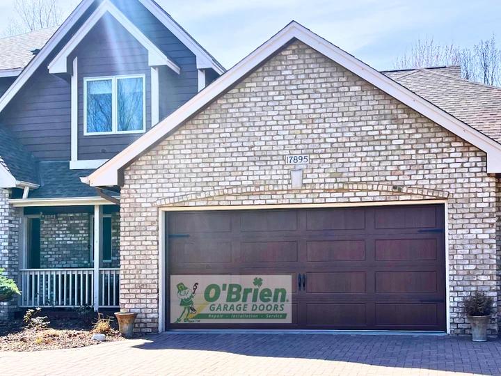 O'Brien Garage Doors suburban home installation.