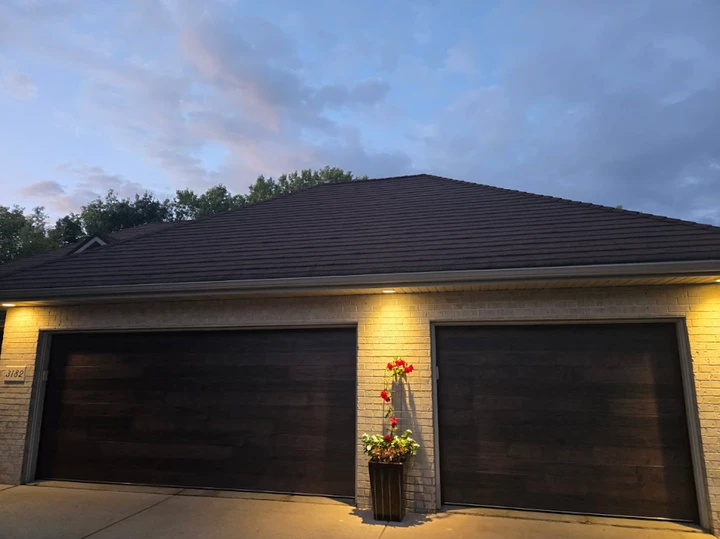 Residential garage doors installed by American Door & Supply.
